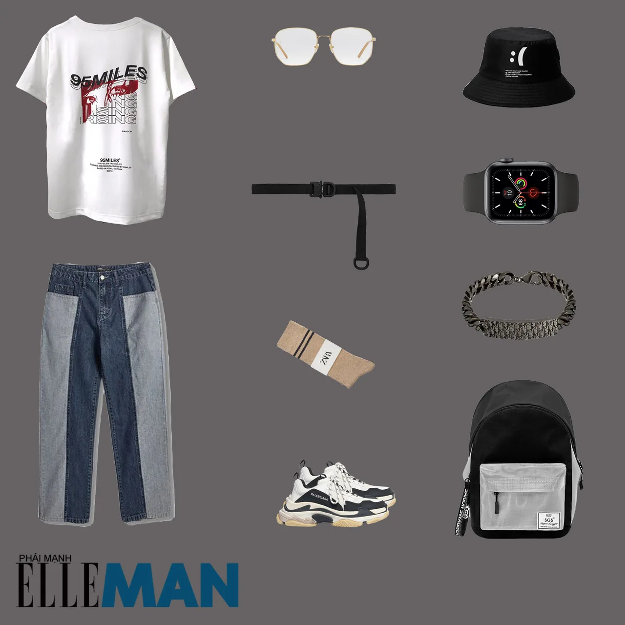 outfit 1 - phối đồ với quần dad jeans