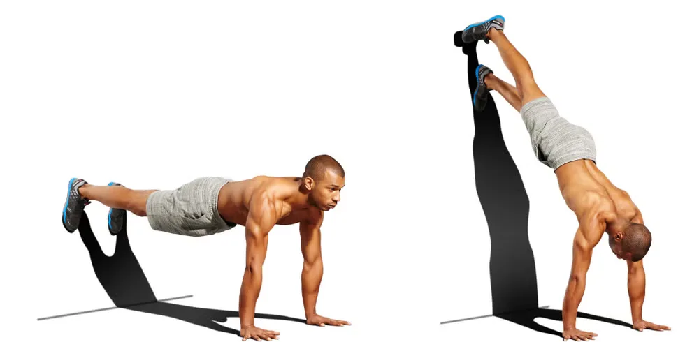 động tác Wall Walk-Up