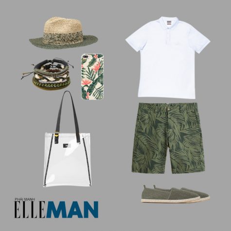 Style Canlendar Áo polo nam trắng quần xanh 6