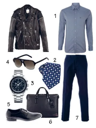 Cách phối áo biker jacket với quần tây Cách phối áo biker jacket với quần tây