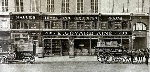 của hàng đầu tiên của goyard tại Pháp