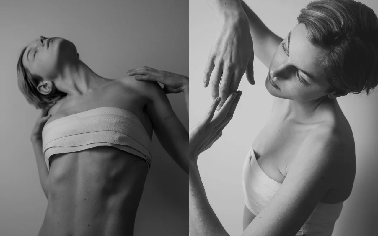 Emma Corrin chia sẻ trên Instagram cá nhân việc mình bó ngực