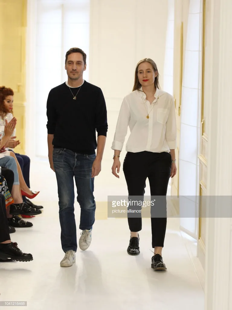 Serge Ruffieu và and Lucie Meier khi còn gắn bó tại Dior. Ảnh: Getty Images