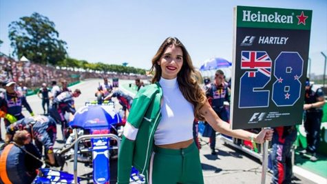 giai dua xe F1 elle man - Trang phục của người mẫu đường đua giờ đây đã kín đáo hơn nhiều - EuroSports