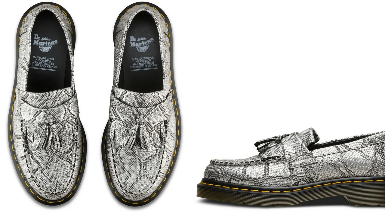 12 thuong hieu giay loafer nam Dr Martens VEGAN ADRIAN METALLIC GBP 120 - elle man
