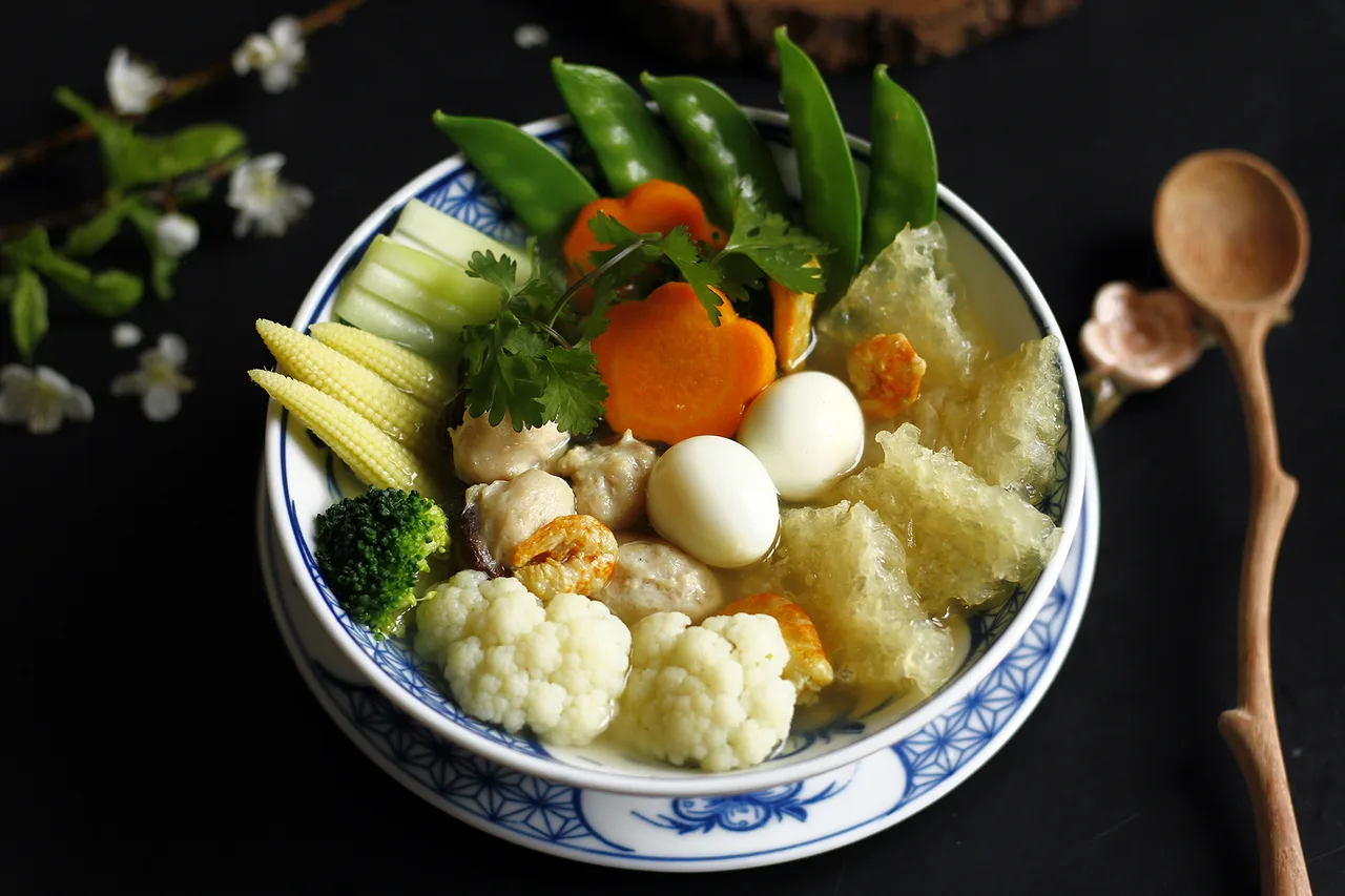canh bóng thả ngày Tết