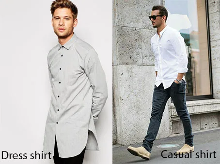 dress and casual shirt - elle man