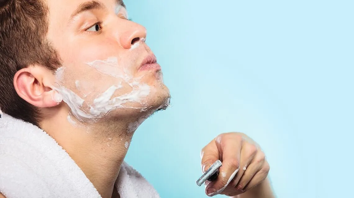 Ngừng cạo râu khi bạn có vết bỏng dao cạo