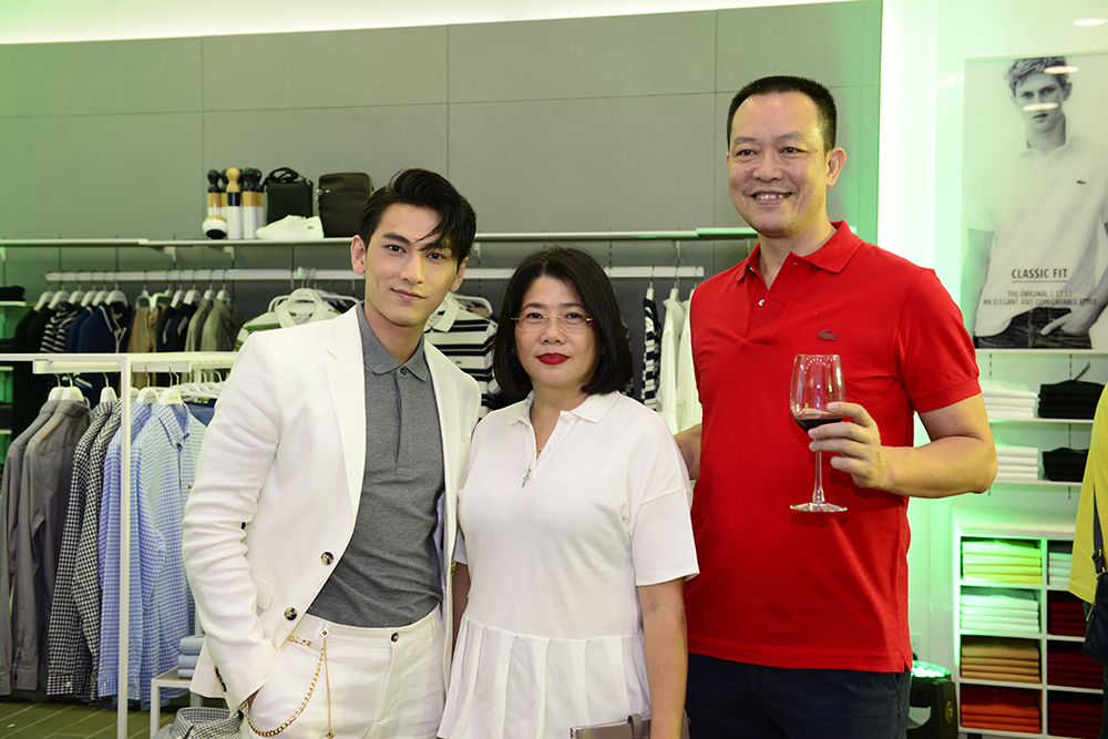 thương hiệu Lacoste Isaac cung ong Tran Quoc Chung ( CEO Lacoste) va Ba Tran Thi Thanh Ha ( Director) - elle man