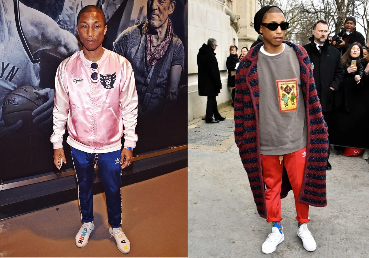 phong cach thoi trang nam - elle man - Pharrell Williams - mau sac