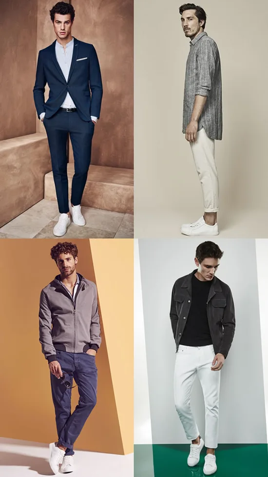 5 kieu giay the thao - all-white - elle man
