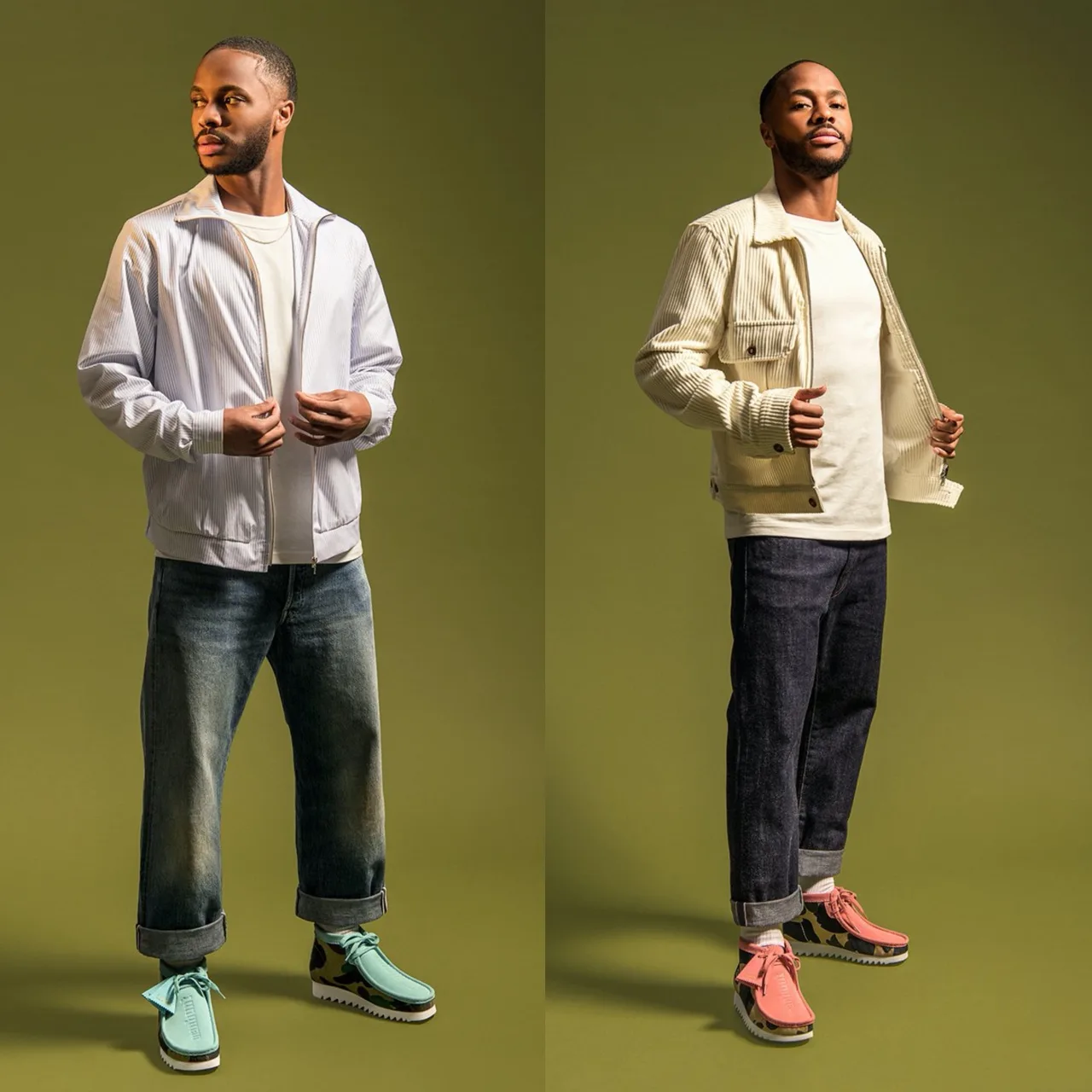 Raheem Sterling trong BST Clarks x BAPE
