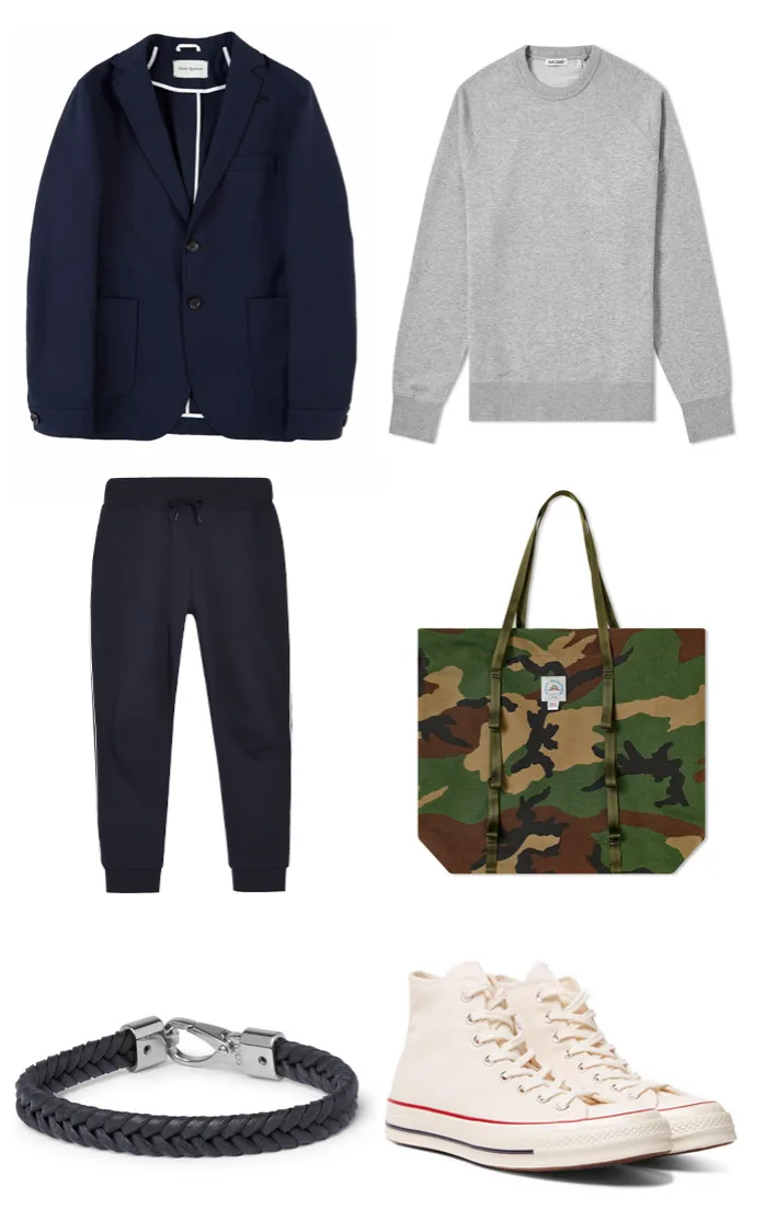 Áo khoác blazer nam navy 1 ELLE Man 6