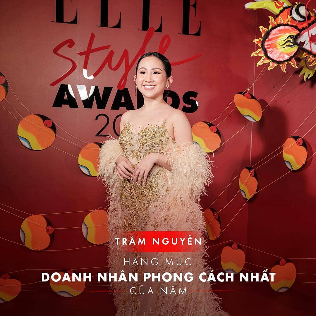 elle style award 2019 doanh nhân phong cách của nam dành cho trâm nguyễn-hình ảnh trên thảm đỏ