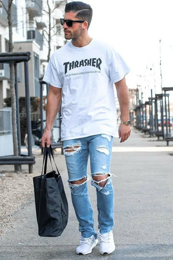 xu huong denim - raw denim - elle man 10