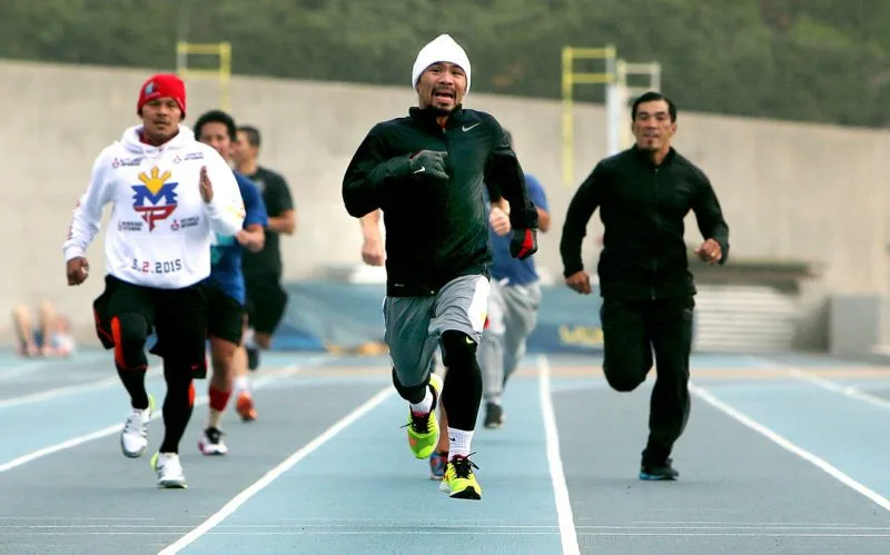 7 bí quyết đấu quyền Anh của Manny Pacquiao, chạy bộ.