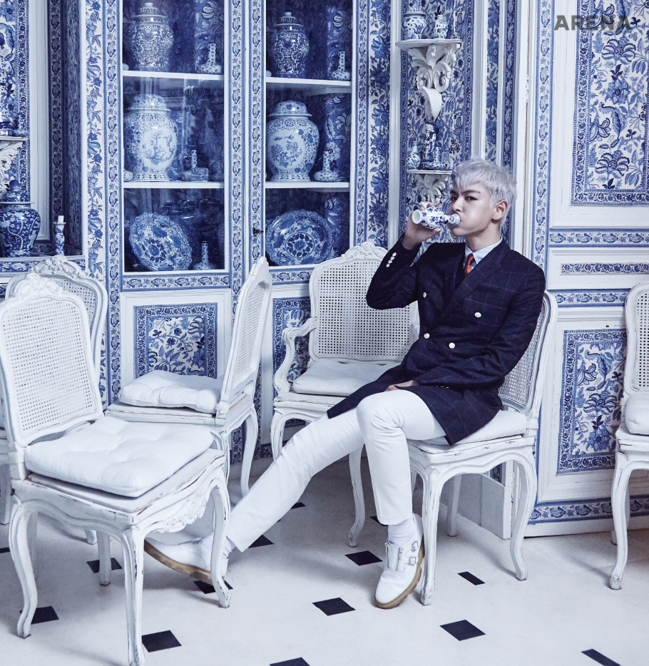Ca sĩ T.O.P Big Bang cung Thần Nông
