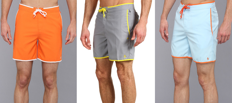 nhung kieu quan boi nam he 2016 - Original Penguin Men’s Earl Fixed-Waist Swim Short - elle man