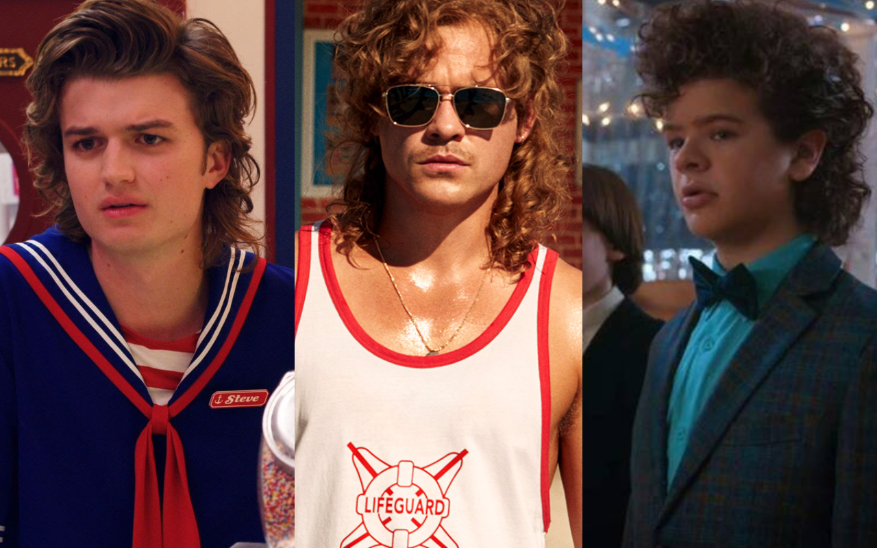 thời trang phim stranger things kiểu tóc mullet nổi bật