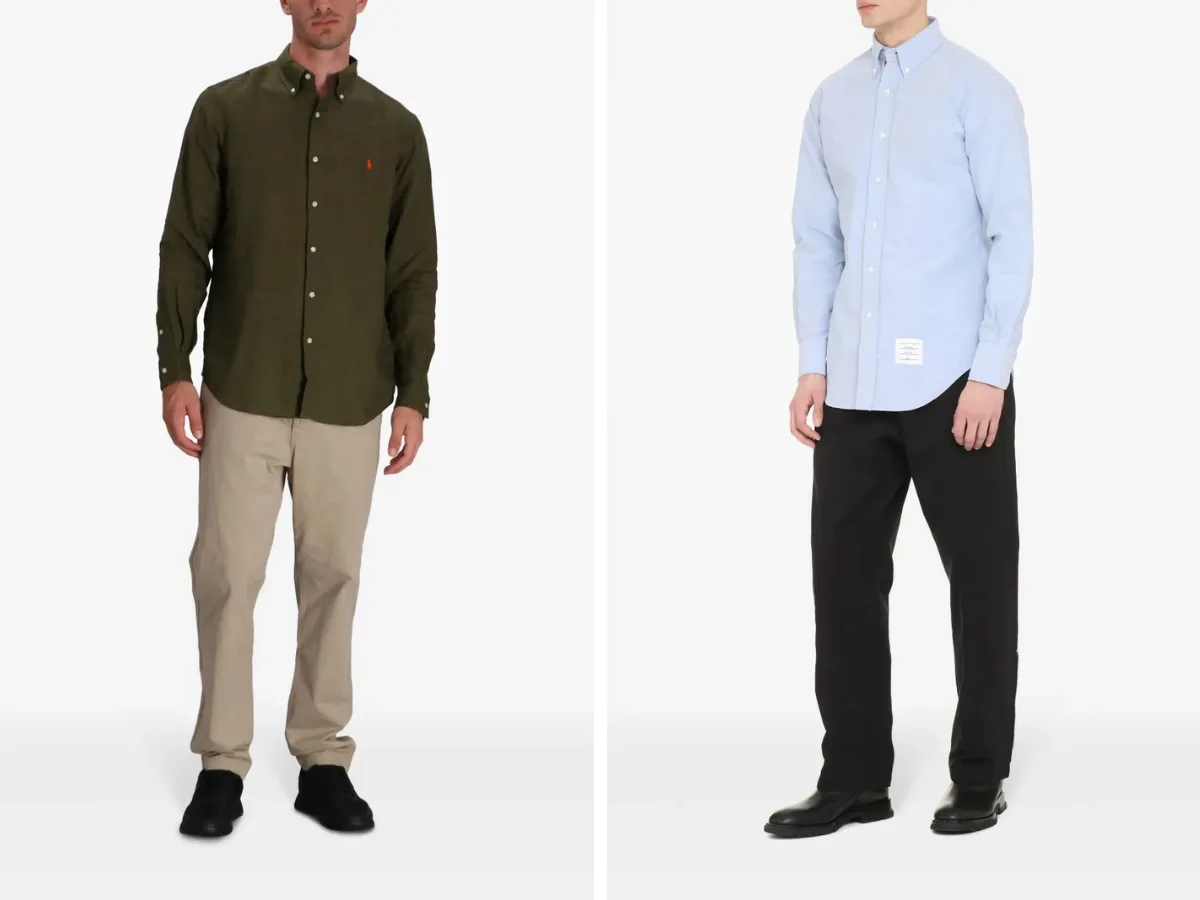 áo sơ mi Oxford button-down, thời trang nam