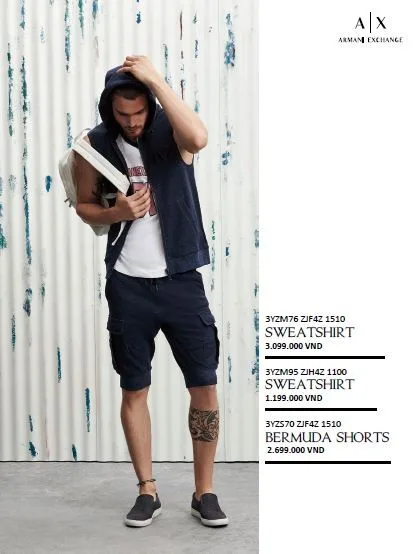 thoi trang hang hieu Y - Armani Exchange athleisure - elle man 3