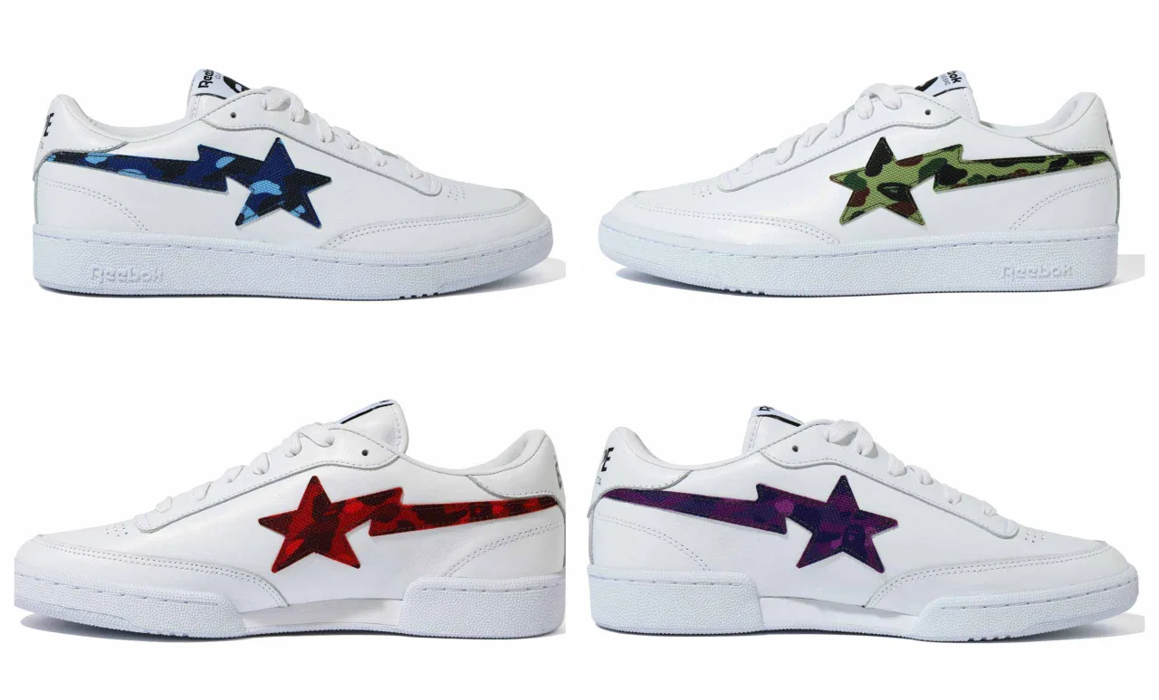 BAPE Reebok club c