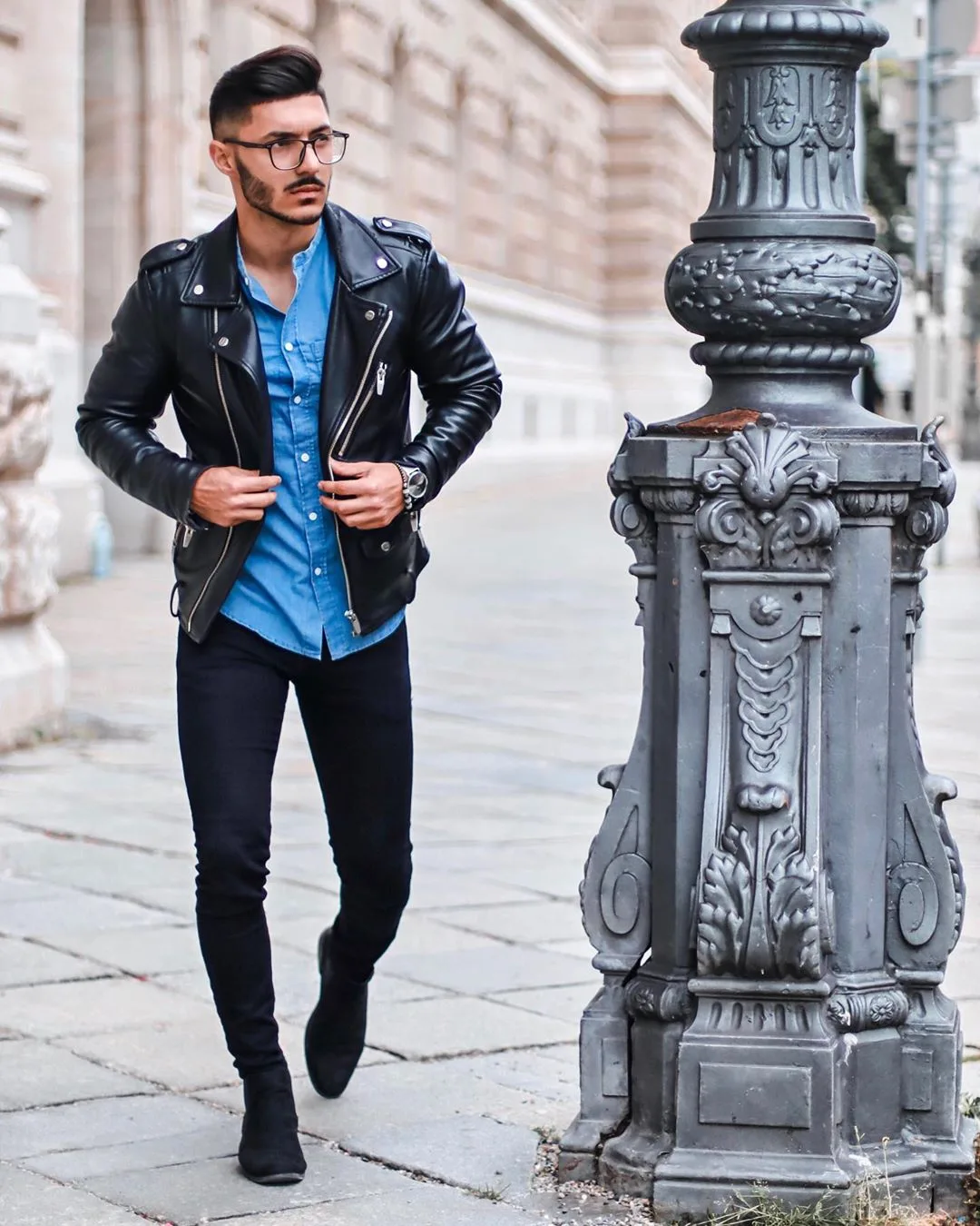 phối đồ với áo sơ mi chambray - okan