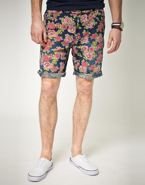 quần short nam - printed short 5 - elle man