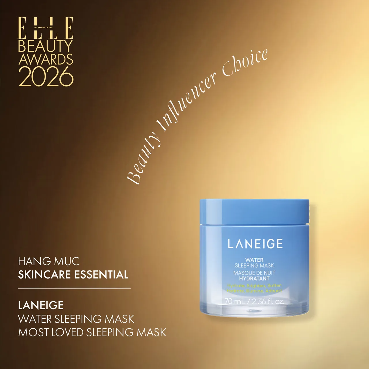 Skincare Product of The Year: Laneige Water Sleeping Mask