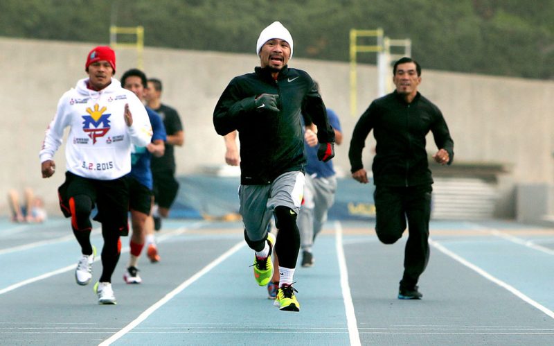 7 bí quyết đấu quyền Anh của Manny Pacquiao, chạy bộ.