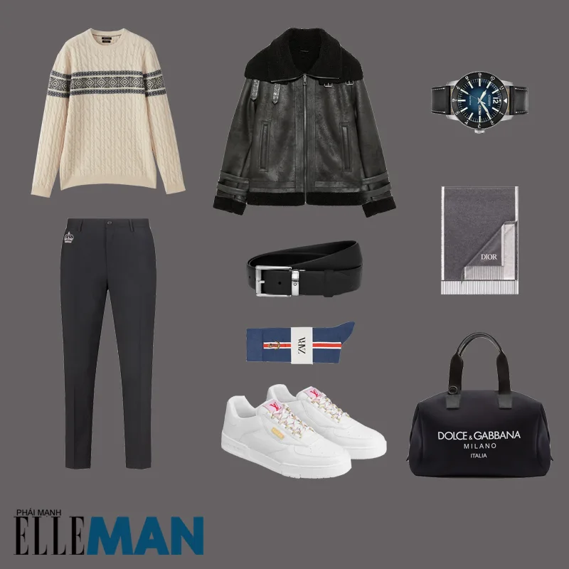 outfit 4 - phối áo khoác da
