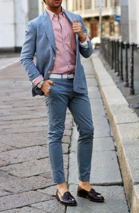 Cách phối giày mọi nam với blazer Cách phối giày mọi nam với blazer
