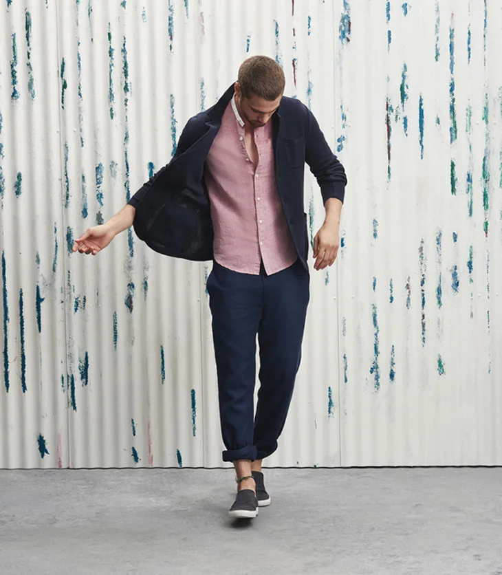 Armani Exchange - straight trousers & wool blazer - elle man 2