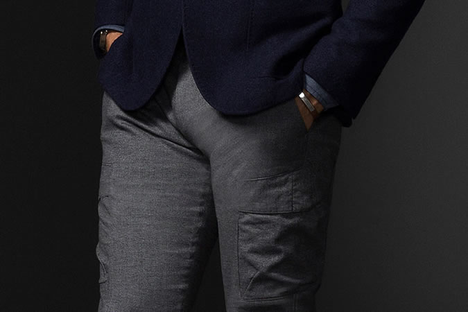 quần túi hộp - phom dáng slim fit - elle man