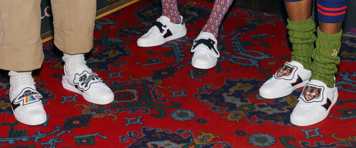 gucci giay the thao ace patch sneaker - elle man 5