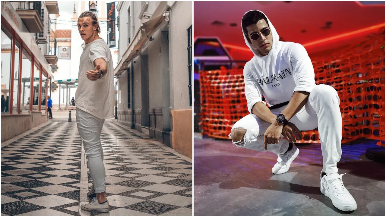 phối đồ white-on-white - charlie