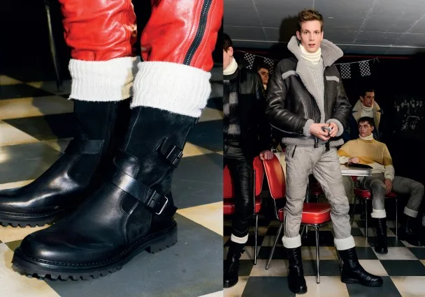 Giày bốt cổ cao của Belstaff Giày trong BST thời trang thu đông của Belstaff