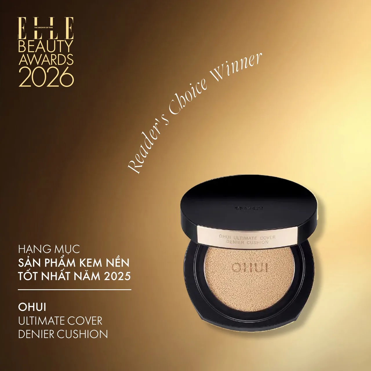 Kem nền: OHUI Ultimate Cover Denier Cushion