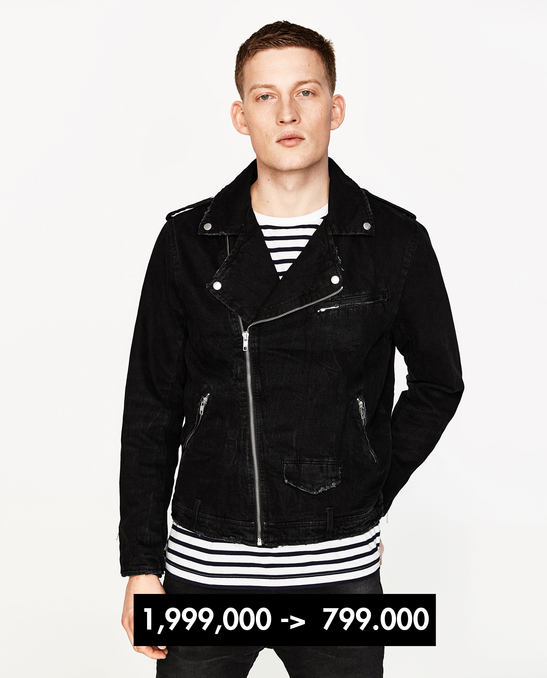 Áo khoác biker : Zara Man 4 : Elle Man