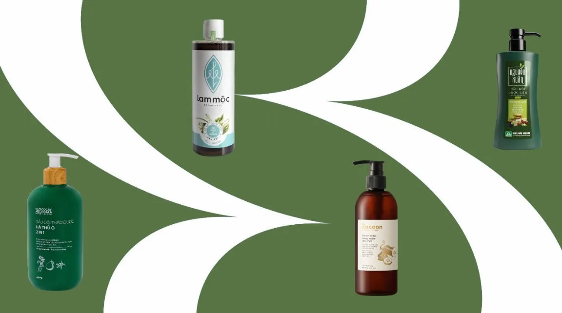 9 sản phẩm dầu gội thảo dược và sữa tắm thuần chay