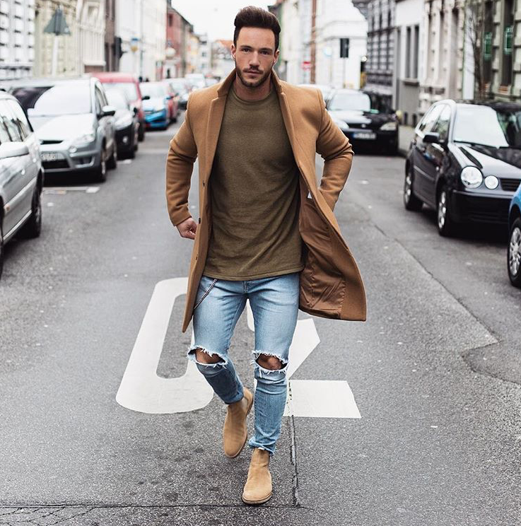 xu hướng thời trang - ripped jeans - elle man