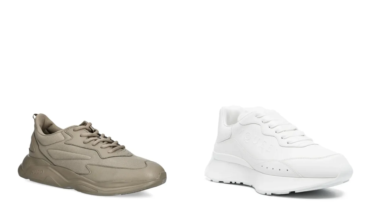 sneaker chunky tối giản giày nam
