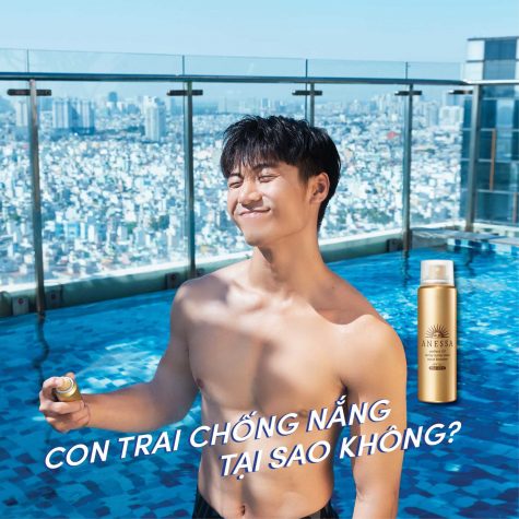 sản phẩm xịt chống nắng Anessa Perfect UV Spray - elle man 20