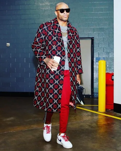 P.J. Tucker xếp vị trí thứ 3 với outfit vừa khỏe khoắn năng động nhưng vẫn ẩn chưa sự thanh lịch. Ảnh: Instagram @therealpjtucker17