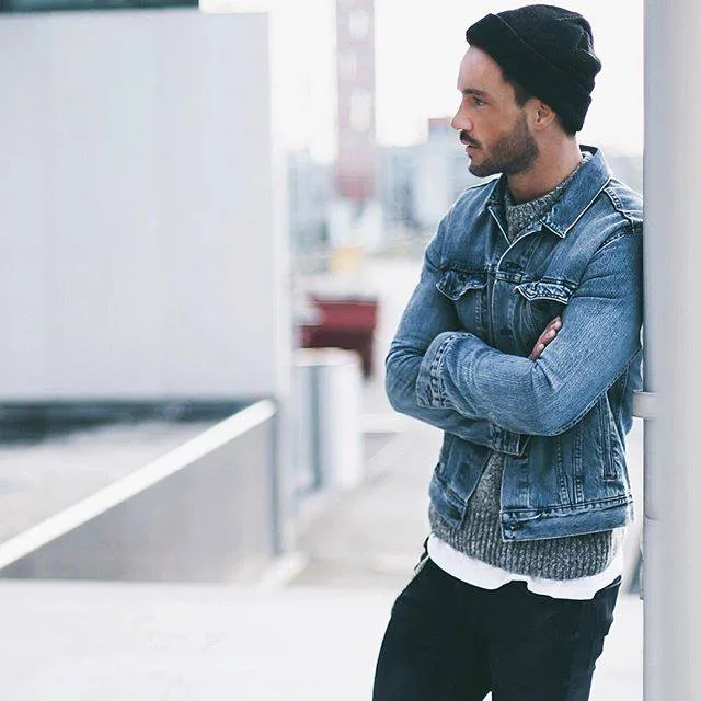 ELLE Man Style Calendar Phoi dep cung ao khoac denim mua thu 10