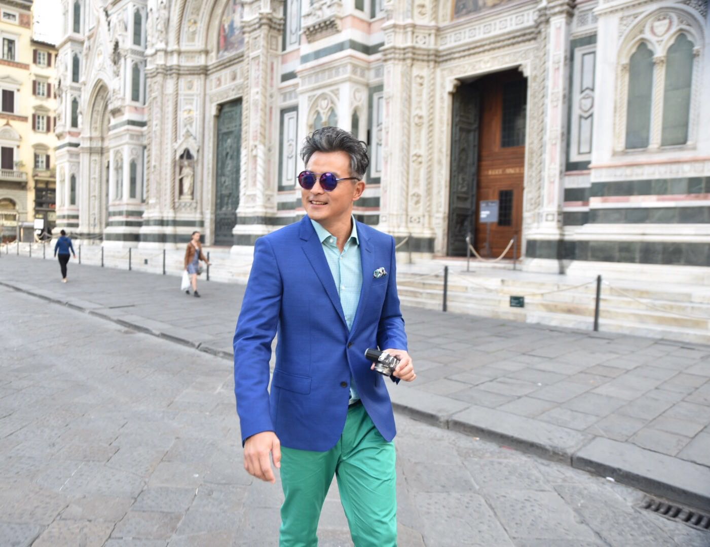 Lý Minh Thuận tại sự kiện ra mắt đồng hồ Drive de Cartier ở Florence 2