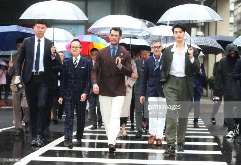 David Gandy và Vivian Dawson chia nhau vị trí quán quân trong top thời trang sao nam tuần 2 tháng 3/2019. Ảnh: Getty Images