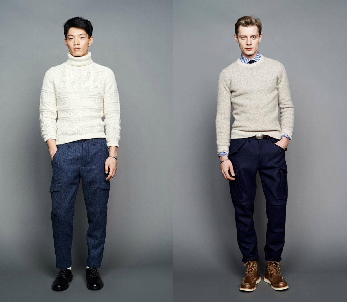quần túi hộp phom dáng traight - elle man