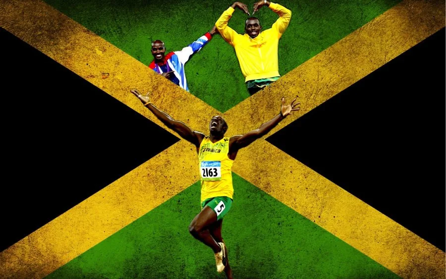 Jamaica - Đất nước vua tốc độ, quốc kỳ Jamaica.