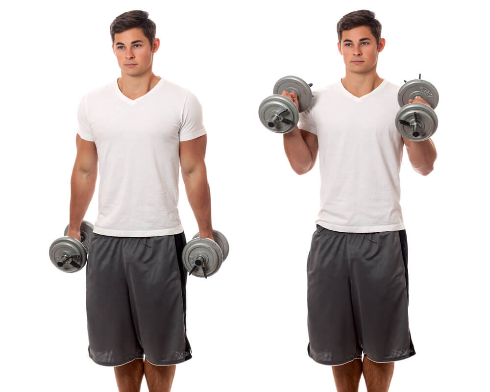 6 bài tập hỗ trợ hít xà đơn - hammer curls - elle man